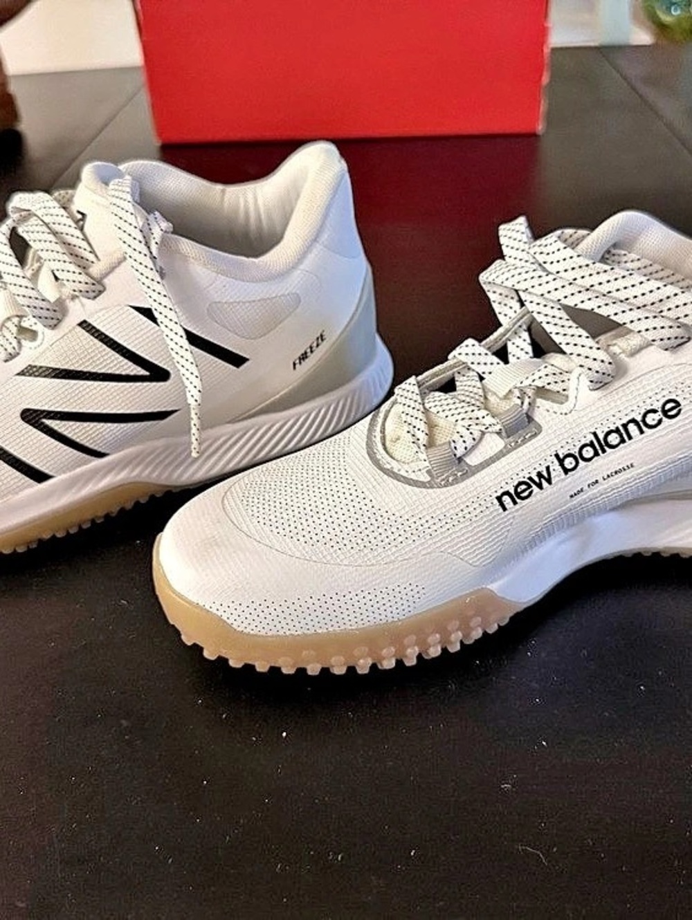 New Balance FreezeLX v3 Turf White & Black Sneakers